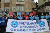 Türkiye Kamu-Sen Artvin İl Temsilciliği’nden Basın Açıklaması